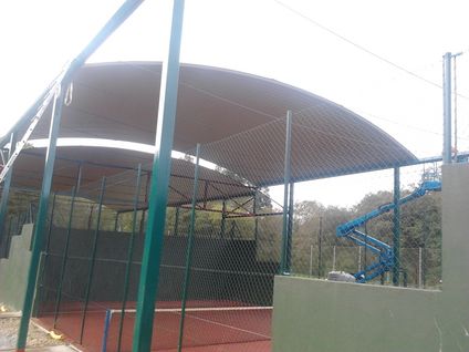 Roof covering two padel courts in Cabanas (Galicia)- Spain 