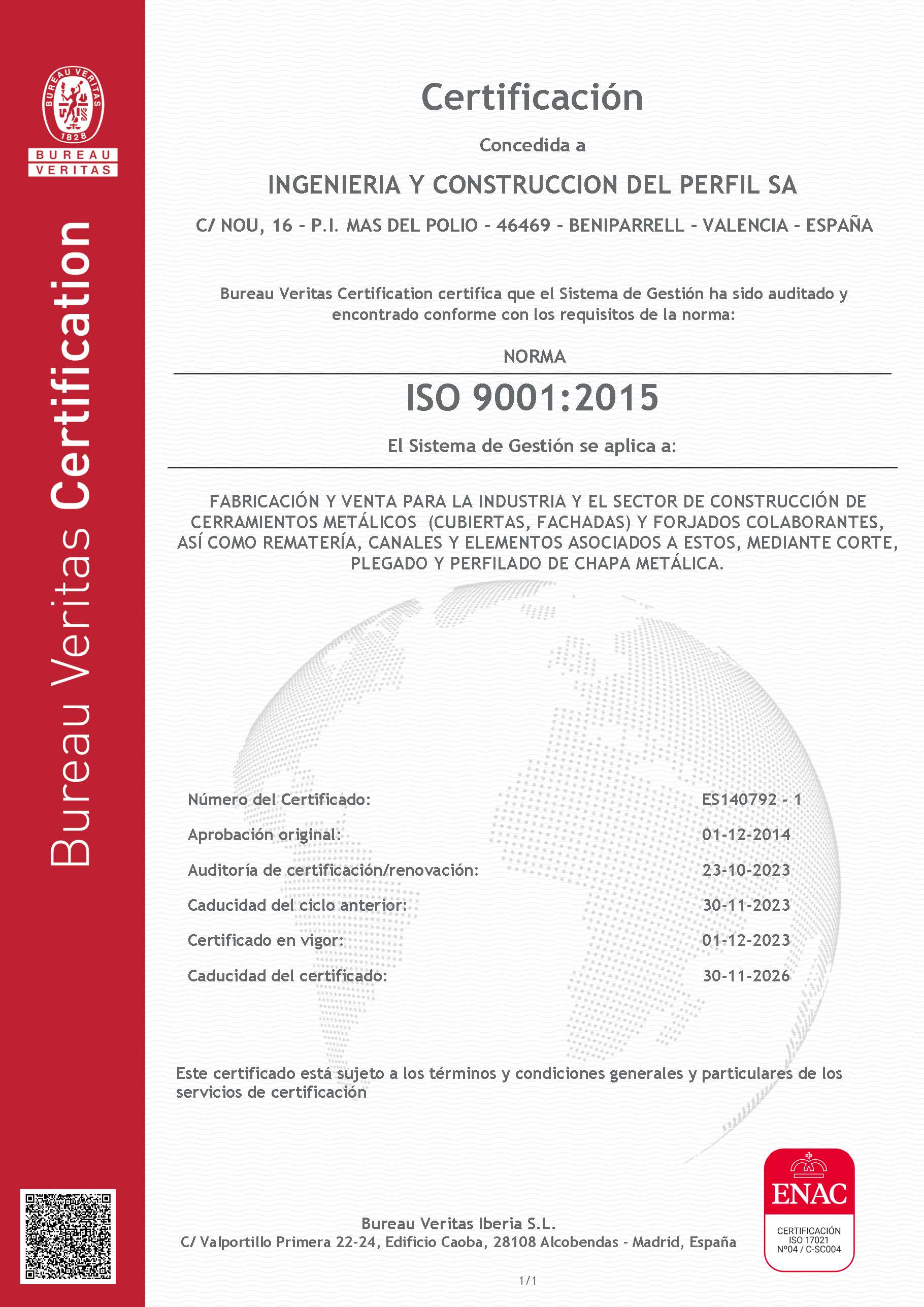 Certificacin ISO-9001:2015