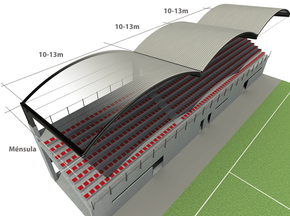 Systme constructif - Couverture des Gradins pour des Stades de Sports et Tribunes
